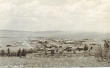 Looking over the town of Fairplay in late 1800s.