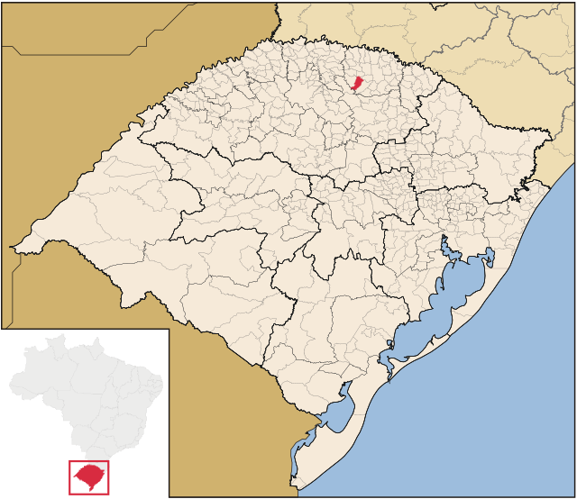 Localização de Jacutinga no Rio Grande do Sul