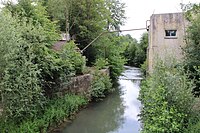 Vestiges de l'ancien moulin sur le Vilpion.