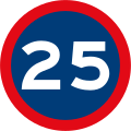 Speed limit 25