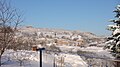 Sevelinges, view from the south, in winter