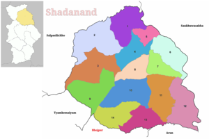 Shadanand municipality in Bhojpur District