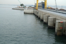 Sihwa Lake Tidal Power Station, located in Gyeonggi Province, South Korea, is the world's largest tidal power installation, with a total power output capacity of 254 MW. Sihwa Lake Tidal Power Station 01.png