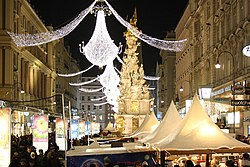 Der Wiener Silvesterpfad 2010 im Bereich des Graben