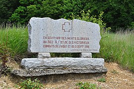 The monument to the dead of the 363rd infantry regiment