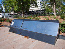 The Special Air Service Regiment Memorial in Canberra commemorates the members of the unit killed in combat and training exercises Special Air Service Regiment Memorial in Canberra.jpg