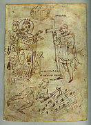 Judas ben Simeon présentant La Croix à l'impératrice Hélène, v. 825