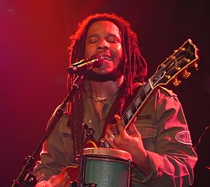 Reggae artist Stephen Marley performing in Van...