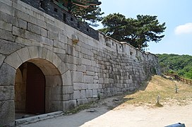 viewed from the north, showing incorporation into the Fortress Wall