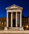Temple of Augustus in Pula, Croatia. One of the best-preserved temples dedicated to Augustus