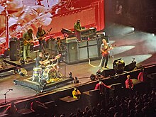 An image of The Black Keys on stage at the O2 arena, london