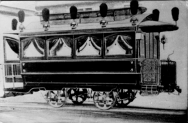 A Lacroze Company funeral tram