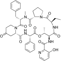 Strukturformel von Virginiamycin S1