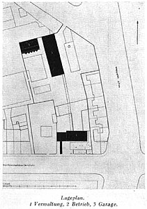 Lageplan Verlagsgebäude (1930)