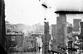 Warsaw uprising-Ruins of townhouses on the region of Miodowa and Senatorska Streets viewed from Podwale Street in the direction of Theatre Square.