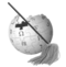 Logo de Wikipédia et balai d'administrateur