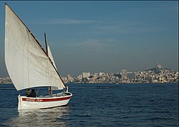 Barquette marseillaise André Jean restaurée et entretenue par l'association La Nave Va de Marseille