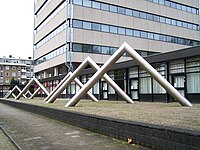 8 elementen (1970). Nieuw Clarenburg, Ravellaan, Utrecht.