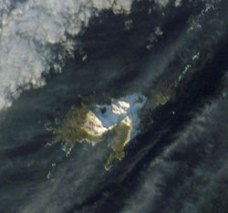 תצלום לוויין של האי
