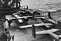 항공모함 호넷 호에서 둘리틀 공습을 위해 대기 중인 B-25. 1942년 4월 18일