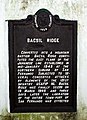 Bacsil Ridge historical marker