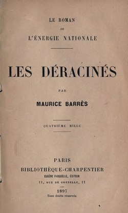 Image illustrative de l’article Les Déracinés (roman)