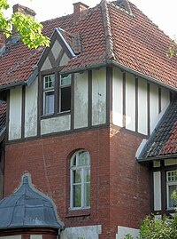 Detail of half-timbered elements