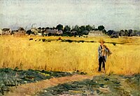 Berthe Morisot: Dans les blés (1875).