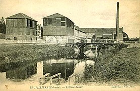 Usine Laniel sur une carte postale de la fin du XIXe siècle ou du début du XXe siècle.