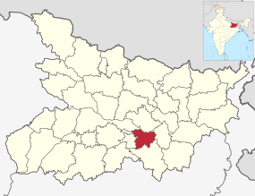Positionskarte des Distrikts Lakhisarai