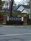 The Black Rock Neighborhood Sign