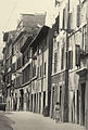 The destroyed road of Borgo Vecchio in Rome, 1930 ca.