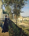 Louveciennes, la route de Versailles Camille Pissarro,1870