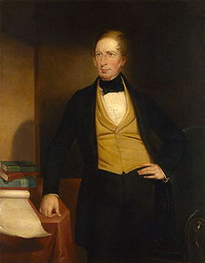 John Michael Crosslandin Charles Sturtia esittävä maalaus vuodelta 1853.