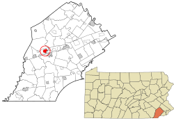 Location in Chester County and the U.S. state of Pennsylvania