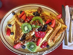 The diner's signature Custard French Toast