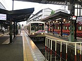 叡山電鉄出町柳駅ホーム（2020年6月）