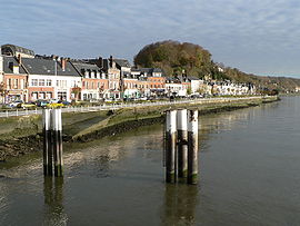 The Seine riverside at Duclair