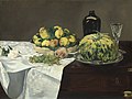 Édouard Manet: Stillleben mit Melone und Pfirsichen, 1866