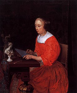 Γυναίκα που σχεδιάζει. 1665, Συλλογή Ουάλλας