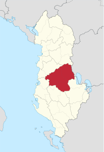 Elbasan – Localizzazione