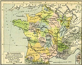 Les Provinces françaises à la Révolution