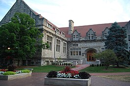 An exterior shot of Franklin Hall.