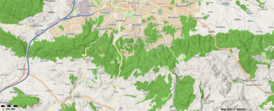 Kokapen mapa/Gasteizko mendiak