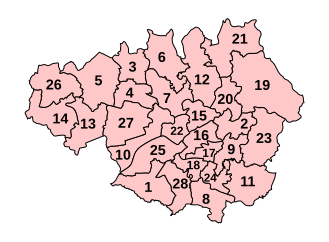 Бывшие парламентские округа в Большом Манчестере