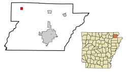 Vị trí trong Quận Greene, Arkansas
