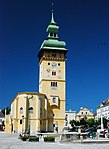 Rathaus und Stadtmauer