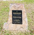 Dedication plaque next to the Church of Saint Nicholas in Habura