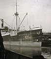 SS 'Margarethe Cords' descarregando madeira importada no P&K Pier, 1929