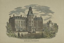 Howard University was founded in 1867, making it one of a number of historically black colleges and universities established after the American Civil War Howard University (NYPL Hades-118911-55062) (cropped).tif